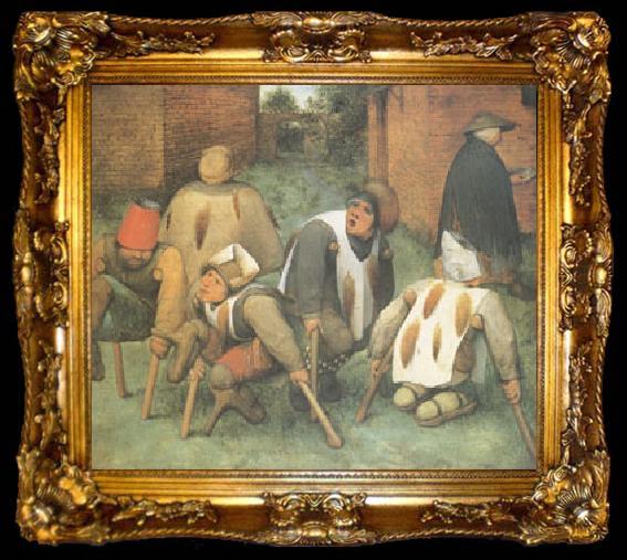 framed  BRUEGEL, Pieter the Elder The Beggars (mk05), ta009-2